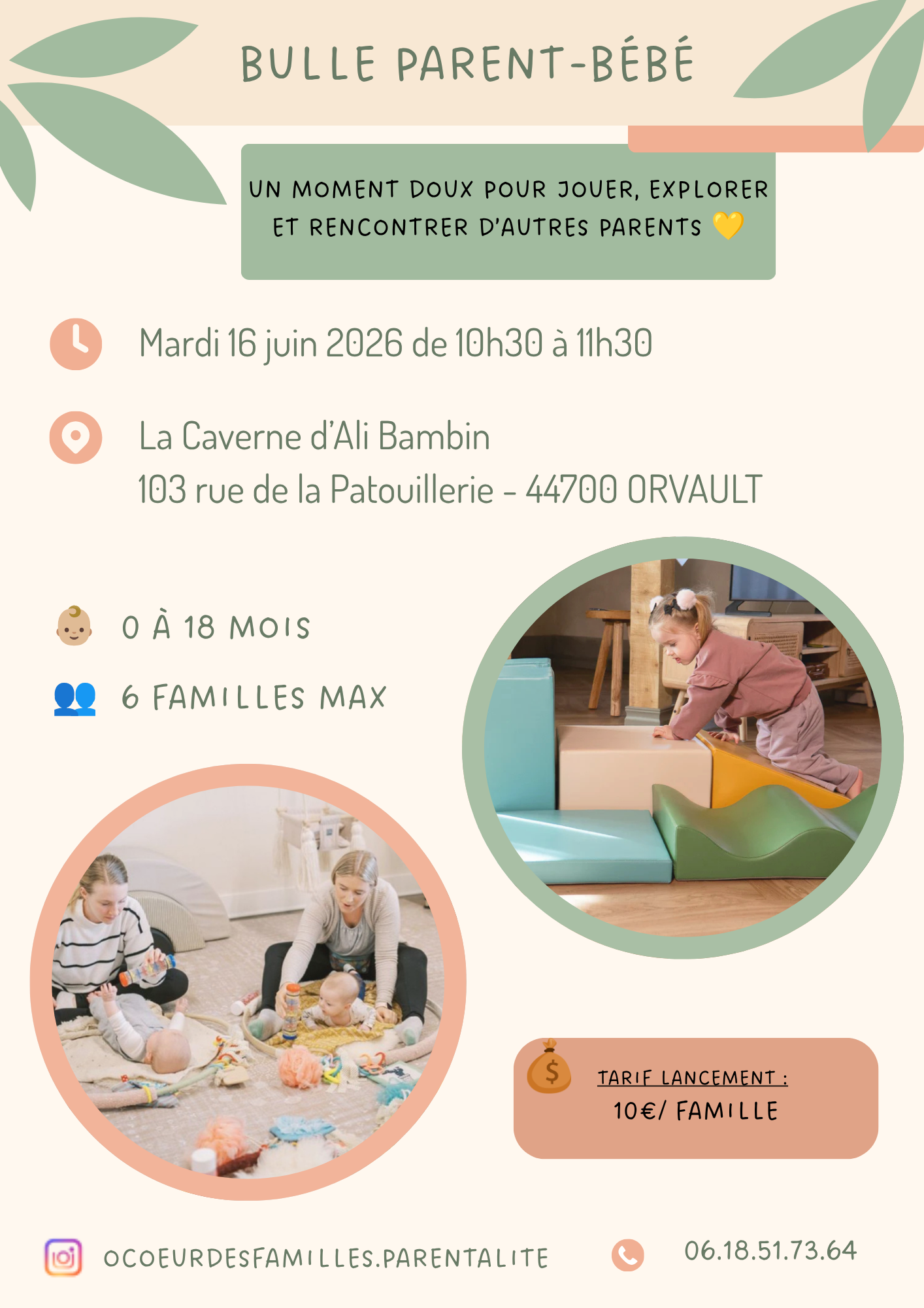 Affiche Bulle parent-bébé — Mardi 16 juin 2026